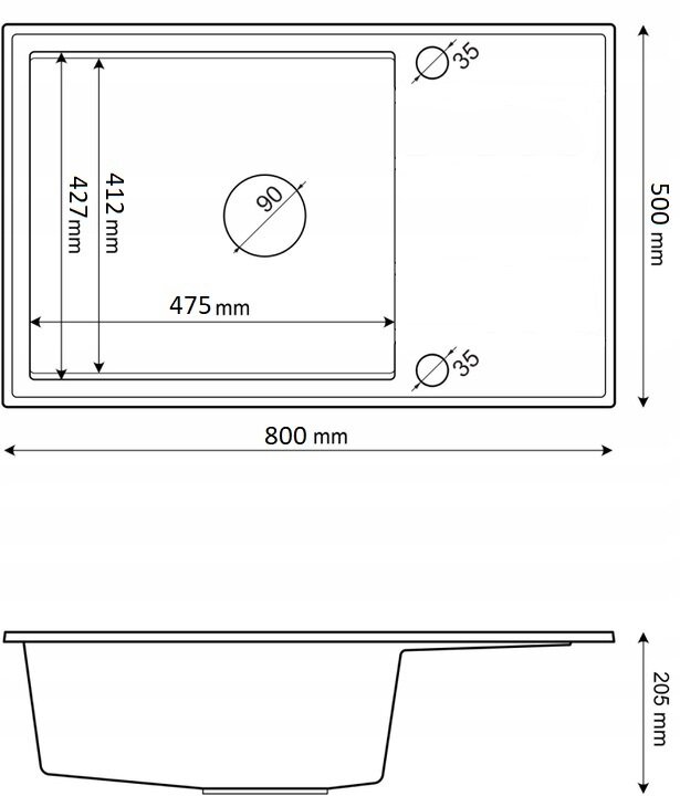 Granito kriauklė Roja kaina ir informacija | Virtuvinės plautuvės | pigu.lt