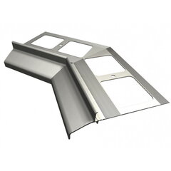 Karnizo profilis Renoplast K30 keraminės grindys, vidinis kampas 135°, pilka kaina ir informacija | Sujungimo profiliai | pigu.lt