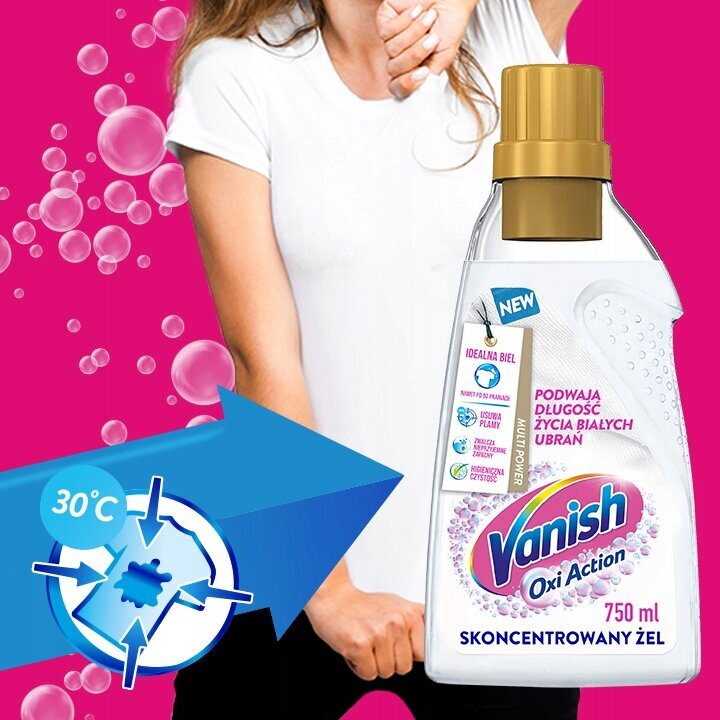 Vanish Oxi Action audinių dėmių valiklis, 2x750 ml цена и информация | Skalbimo priemonės | pigu.lt