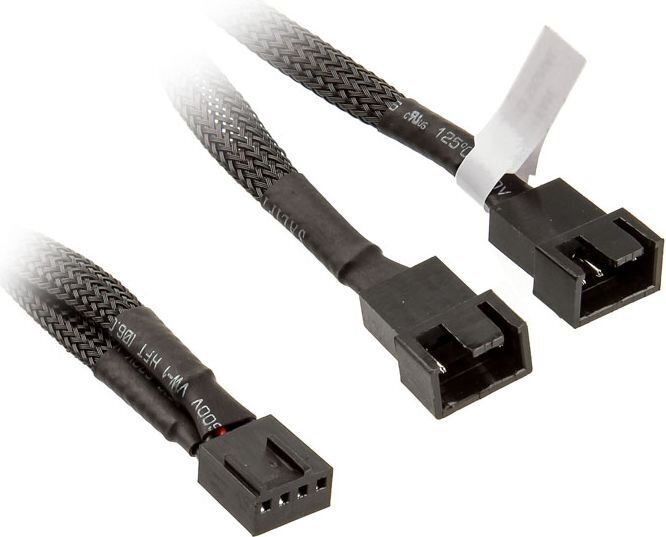 Akasa AK-0022, 4-pin PWM, 0.1 m цена и информация | Kabeliai ir laidai | pigu.lt