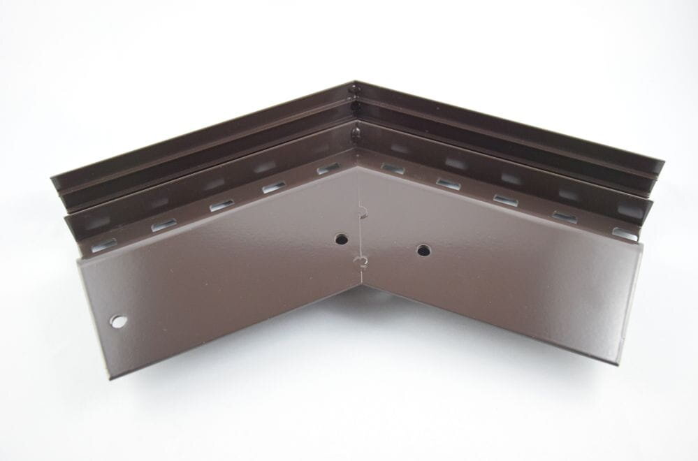 Karnizo profilis Renoplast W20 ventiliacinės grindys, išorinis kampas 135°, ruda kaina ir informacija | Sujungimo profiliai | pigu.lt