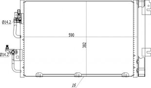 ASTRA H ORO KONDICIONIERIAUS RADIATORIUS 1.4-1.8 04- 13129192 - цена и информация | Автопринадлежности | pigu.lt