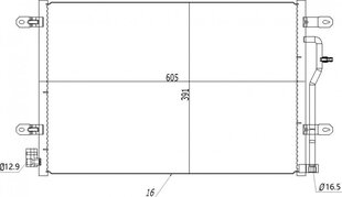 AUDI A4 ORO KONDICIONAVIMO RADIATORIUS 00- 8E0.260.401A - цена и информация | Автопринадлежности | pigu.lt