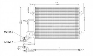 AUDI A6 ORO KONDICIONAVIMO RADIATORIUS 01-04 4B0.260.401F - цена и информация | Автопринадлежности | pigu.lt