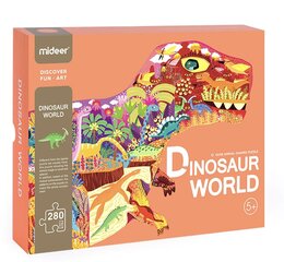 MiDeer фигурный пазл "Динозавр", 280 элементов цена и информация | Пазлы | pigu.lt