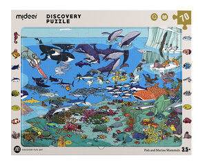 Пазл найди-покажи MiDeer «Рыбы и морские животные», 70 деталей цена и информация | Пазлы | pigu.lt