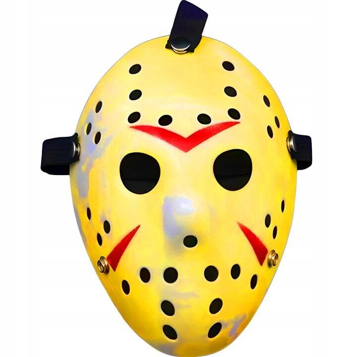 Helovyno kaukė vakarėliui, geltona kaina ir informacija | Karnavaliniai kostiumai | pigu.lt