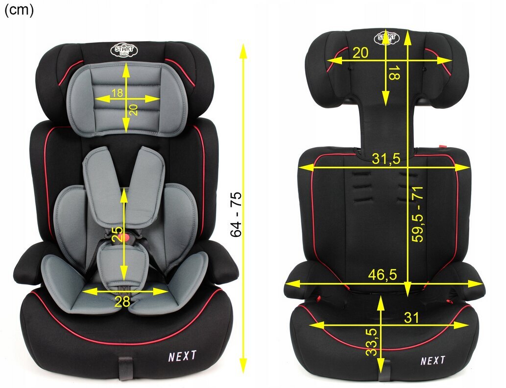 Automobilinė kėdutė su laikikliu Startbaby 9-36kg kaina ir informacija | Autokėdutės | pigu.lt