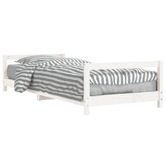 Vaikiškas lovos rėmas vidaXL, 90x200 cm, baltas kaina ir informacija | Vaikiškos lovos | pigu.lt