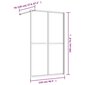 Dušo sienelė su skaidriu ESG stiklu, raudona, 118x195cm kaina ir informacija | Dušo durys ir sienelės | pigu.lt