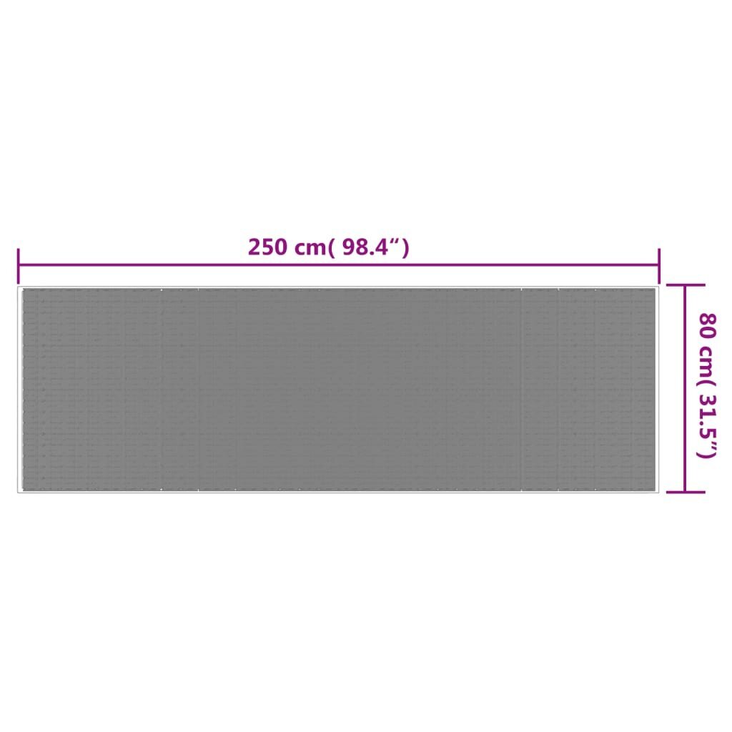 Lauko kilimas vidaXL 80x250 cm kaina ir informacija | Kilimai | pigu.lt