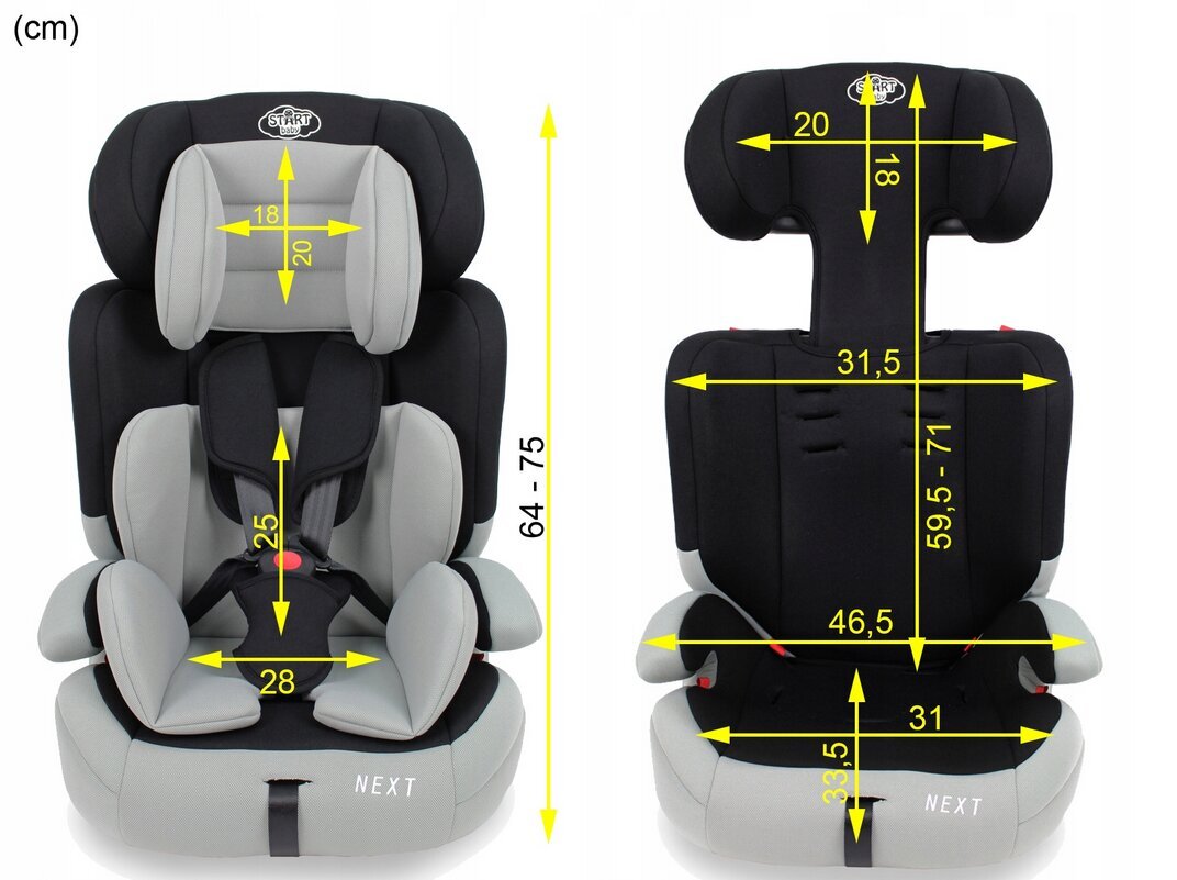 Automobilinė kėdutė su laikikliu Startbaby 9-36kg kaina ir informacija | Autokėdutės | pigu.lt