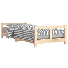 Vaikiškas lovos rėmas vidaXL, 80x200 cm, rudas цена и информация | Детские кровати | pigu.lt