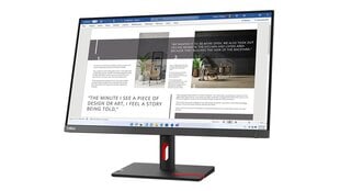 Lenovo ThinkVision S27i-30 LED display 68,6 cm (27") 1920 x 1080 pikseliai „Full HD“ Pilka цена и информация | Мониторы | pigu.lt