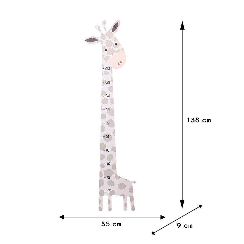 Interjero lipdukas Žirafos matuoklė kaina ir informacija | Interjero lipdukai | pigu.lt