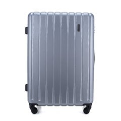 Средний чемодан M Solier 22' STL902 ABS - серый цена и информация | Чемоданы, дорожные сумки  | pigu.lt