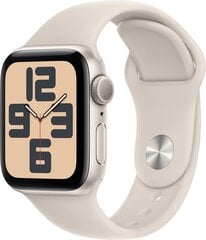Apple Watch SE GPS 40mm Starlight Aluminium Case with Starlight Sport Band - S/M - MR9U3ET/A kaina ir informacija | Išmanieji laikrodžiai (smartwatch) | pigu.lt