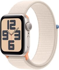 Apple Watch SE GPS 40mm Starlight Aluminium Case with Starlight Sport Loop - MR9W3ET/A kaina ir informacija | Išmanieji laikrodžiai (smartwatch) | pigu.lt