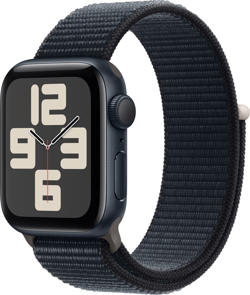 Apple Watch SE GPS 44mm Midnight Aluminium Case with Midnight Sport Loop - MREA3ET/A цена и информация | Išmanieji laikrodžiai (smartwatch) | pigu.lt