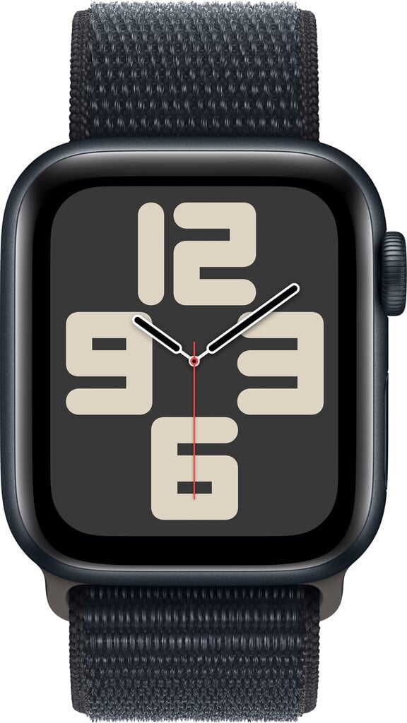 Apple Watch SE GPS 44mm Midnight Aluminium Case with Midnight Sport Loop - MREA3ET/A цена и информация | Išmanieji laikrodžiai (smartwatch) | pigu.lt