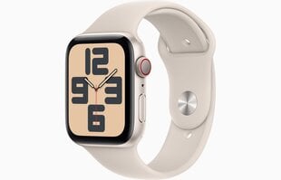 Apple Watch SE 2023 GPS + Cellular 40mm Sport Band S/M, starlight (MRFX3ET/A) цена и информация | Смарт-часы (smartwatch) | pigu.lt