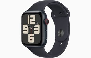 Apple Watch SE GPS + Cellular 40mm Midnight Aluminium Case with Midnight Sport Band - S/M MRG73ET/A цена и информация | Смарт-часы (smartwatch) | pigu.lt