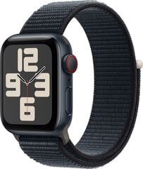 Apple Watch SE GPS + Cellular 40mm Midnight Aluminium Case with Midnight Sport Loop - MRGE3ET/A kaina ir informacija | Išmanieji laikrodžiai (smartwatch) | pigu.lt
