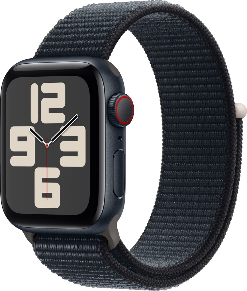 Apple Watch SE GPS + Cellular 40mm Midnight Aluminium Case with Midnight Sport Loop - MRGE3ET/A цена и информация | Išmanieji laikrodžiai (smartwatch) | pigu.lt