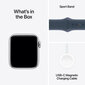 Apple Watch SE GPS + Cellular 40mm Silver Aluminium Case with Storm Blue Sport Band - M/L - MRGM3ET/A kaina ir informacija | Išmanieji laikrodžiai (smartwatch) | pigu.lt