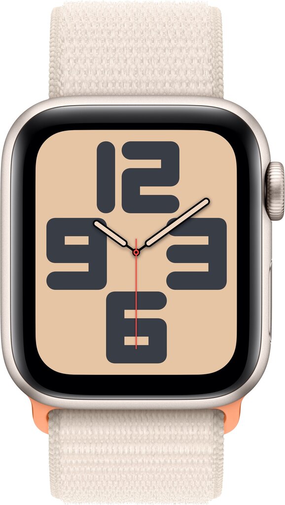 Apple Watch SE GPS + Cellular 44mm Starlight Aluminium Case with Starlight Sport Loop - MRH23ET/A kaina ir informacija | Išmanieji laikrodžiai (smartwatch) | pigu.lt