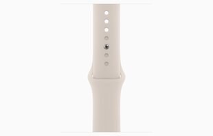 Apple Watch Series 9 GPS 41mm Starlight Aluminium Case with Starlight Sport Band - S/M MR8T3ET/A kaina ir informacija | Išmanieji laikrodžiai (smartwatch) | pigu.lt