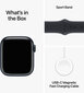 Apple Watch Series 9 GPS 41mm Midnight Aluminium Case with Midnight Sport Band - S/M - MR8W3ET/A цена и информация | Išmanieji laikrodžiai (smartwatch) | pigu.lt