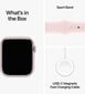 Apple Watch Series 9 GPS 41mm Pink Aluminium Case with Light Pink Sport Band - S/M MR933ET/A kaina ir informacija | Išmanieji laikrodžiai (smartwatch) | pigu.lt