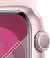 Apple Watch Series 9 GPS 41mm Pink Aluminium Case with Light Pink Sport Band - S/M - MR933ET/A kaina ir informacija | Išmanieji laikrodžiai (smartwatch) | pigu.lt