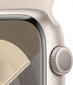 Apple Watch Series 9 GPS 45mm Starlight Aluminium Case with Starlight Sport Band - M/L - MR973ET/A kaina ir informacija | Išmanieji laikrodžiai (smartwatch) | pigu.lt