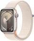 Apple Watch Series 9 GPS 45mm Starlight Aluminium Case with Starlight Sport Loop MR983ET/A kaina ir informacija | Išmanieji laikrodžiai (smartwatch) | pigu.lt