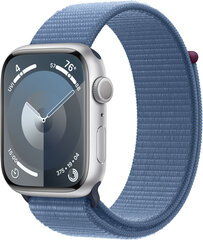 Apple Watch Series 9 45mm Silver Aluminum/Winter Blue Sport Loop kaina ir informacija | Išmanieji laikrodžiai (smartwatch) | pigu.lt