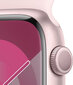 Apple Watch Series 9 GPS 45mm Pink Aluminium Case with Light Pink Sport Band - M/L - MR9H3ET/A kaina ir informacija | Išmanieji laikrodžiai (smartwatch) | pigu.lt