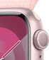 Apple Watch Series 9 GPS 45mm Pink Aluminium Case with Light Pink Sport Loop MR9J3ET/A kaina ir informacija | Išmanieji laikrodžiai (smartwatch) | pigu.lt
