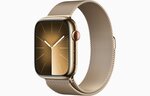 Apple Watch Series 9 41mm Gold Stainless Steel/Gold Milanese Loop