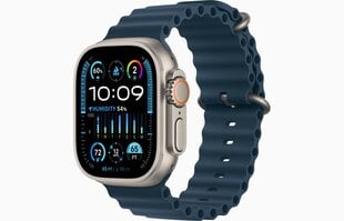 Apple Watch Ultra 2 GPS + Cellular, 49mm Titanium Case with Blue Ocean Band MREG3EL/A kaina ir informacija | Apple Išmanieji laikrodžiai, apyrankės | pigu.lt