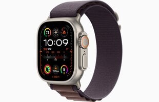 Apple Watch Ultra 2 GPS + Cellular, 49mm Titanium Case with Indigo Alpine Loop - Large MREW3EL/A цена и информация | Смарт-часы (smartwatch) | pigu.lt