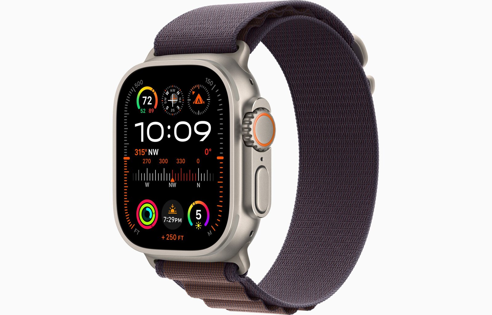 Apple Watch Ultra 2 GPS + Cellular, 49mm Titanium Case with Indigo Alpine Loop - Large MREW3EL/A kaina ir informacija | Išmanieji laikrodžiai (smartwatch) | pigu.lt