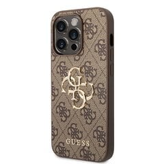 Guess GUHCP15X4GMGBR iPhone 15 Pro Max 6.7" brązowy|brown hardcase 4G Big Metal Logo цена и информация | Чехлы для телефонов | pigu.lt