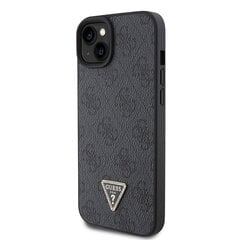 Guess GUHCP15SP4TDPK iPhone 15 6.1" czarny|black hardcase Leather 4G Diamond Triangle цена и информация | Чехлы для телефонов | pigu.lt