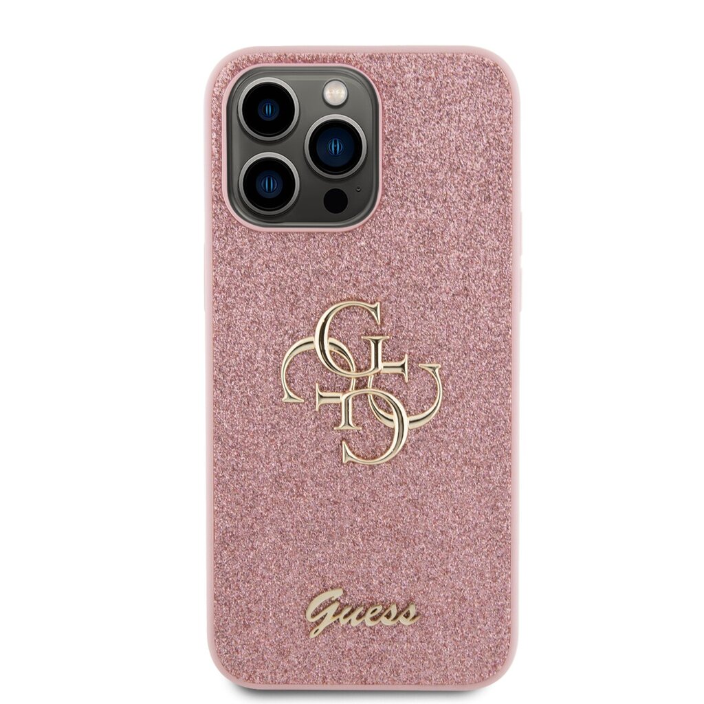 Guess PU Fixed Glitter 4G Case GUHCP15XHG4SGP kaina ir informacija | Telefono dėklai | pigu.lt