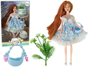 Lėlė LeanToys Emily pavasarine suknele kaina ir informacija | Žaislai mergaitėms | pigu.lt