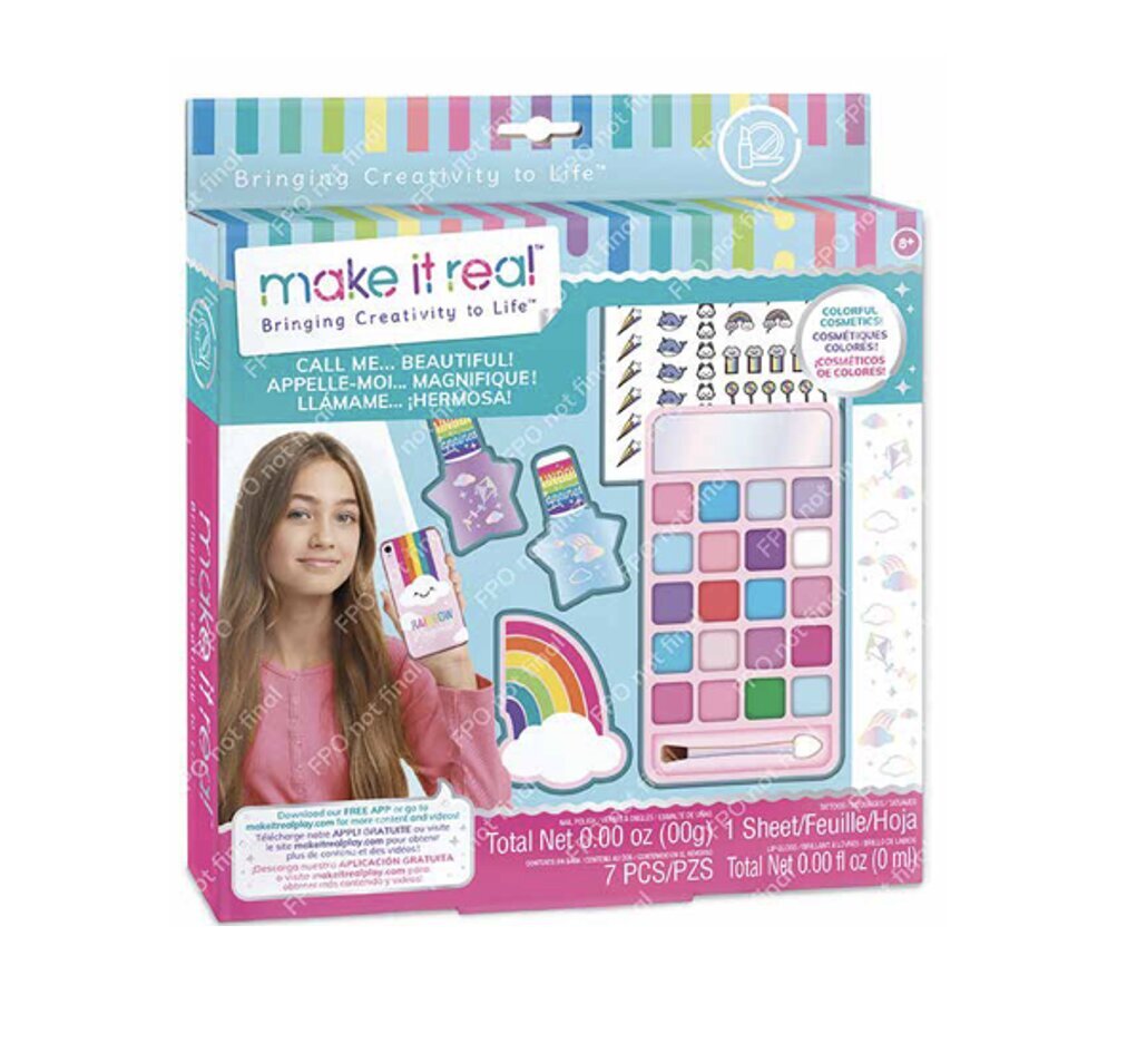 Vaikiškas kosmetikos ir manikiūro rinkinys Make It Real цена и информация | Žaislai mergaitėms | pigu.lt