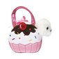 Minkšta rankinė Šuniukas Cupcake Aurora Fancy Pals, 20 cm kaina ir informacija | Minkšti (pliušiniai) žaislai | pigu.lt