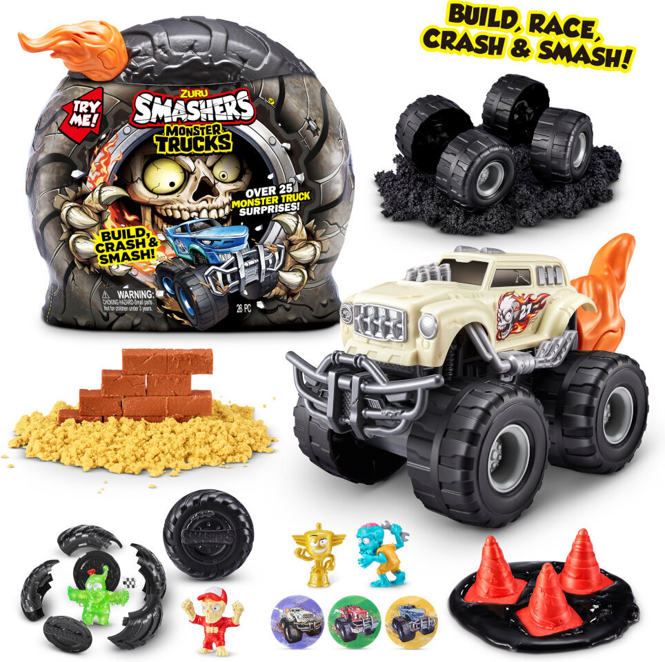 Automobilių žaidimų rinkinys Smashers Monster Truck Surprise S1 kaina ir informacija | Žaislai berniukams | pigu.lt